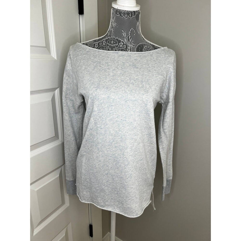 Rubbish Boat Neck Off Shoulder Long Sleeve Cozy Shirt Womens Small